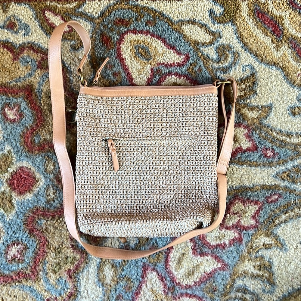 The sak cross body crochet purse